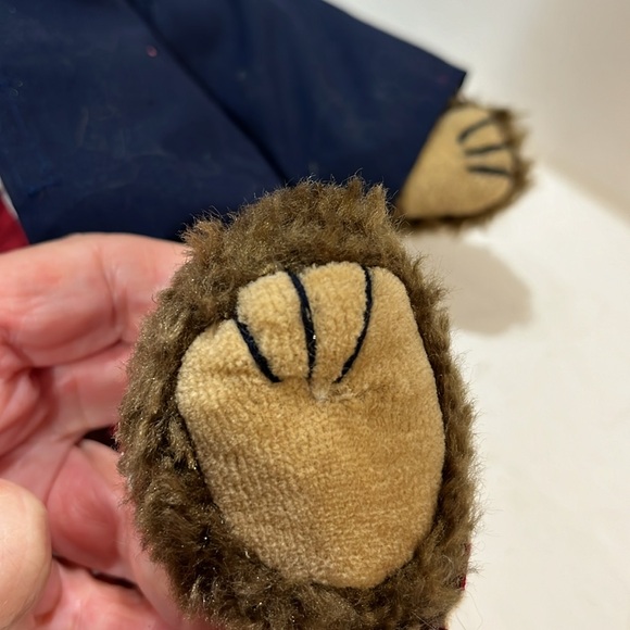 Vintage 1993 Retired Ty Bear July 4, jointed Beanie Baby Teddy Bear 14” - Picture 7 of 7